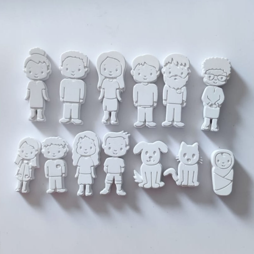 Silikonform - Familien Figuren