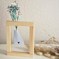 Vase aus Papier im Easy-sticks Bilderrahmen