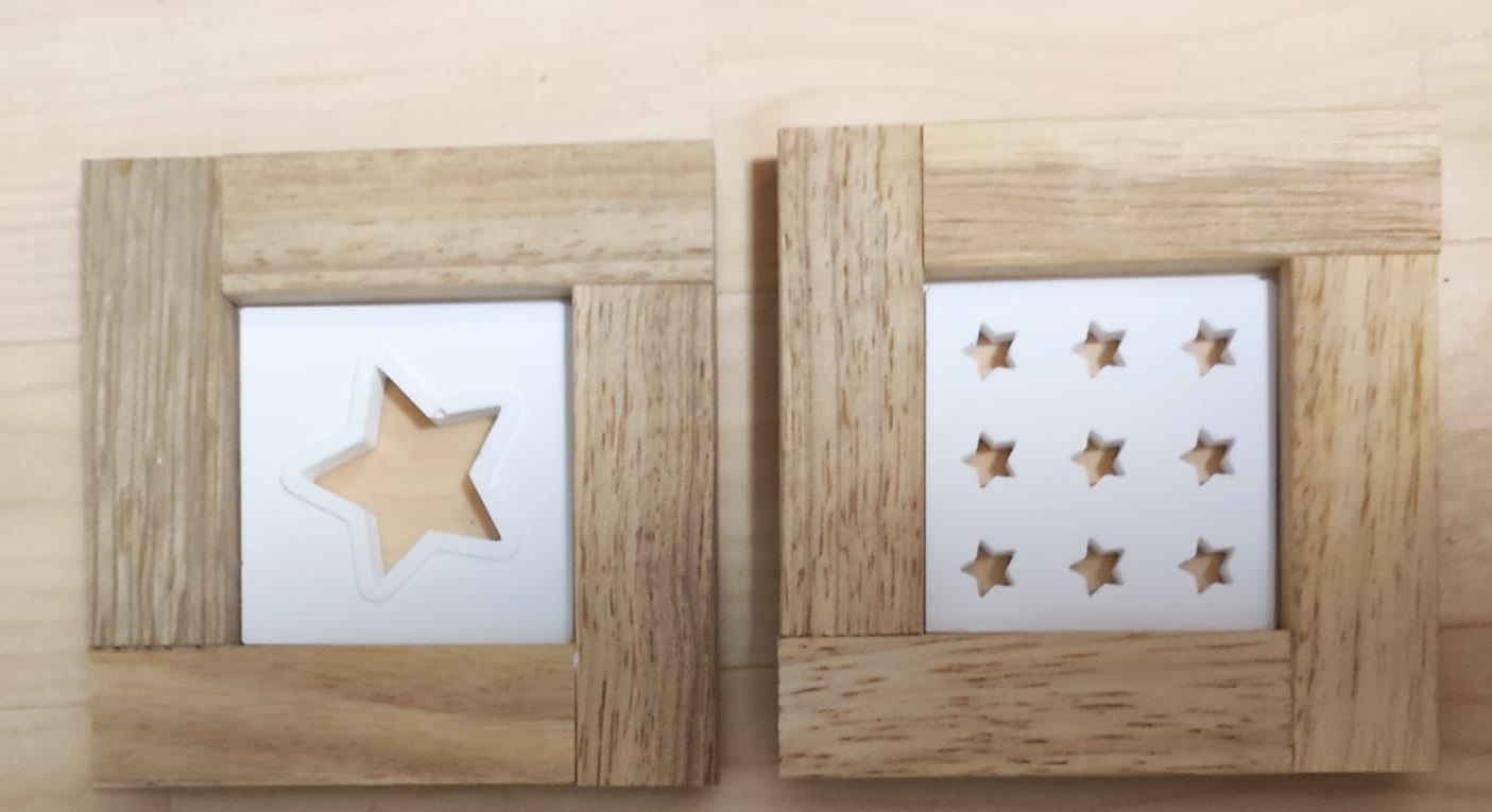 Silikonform - 2 Sternen Laternen Seiten Mini