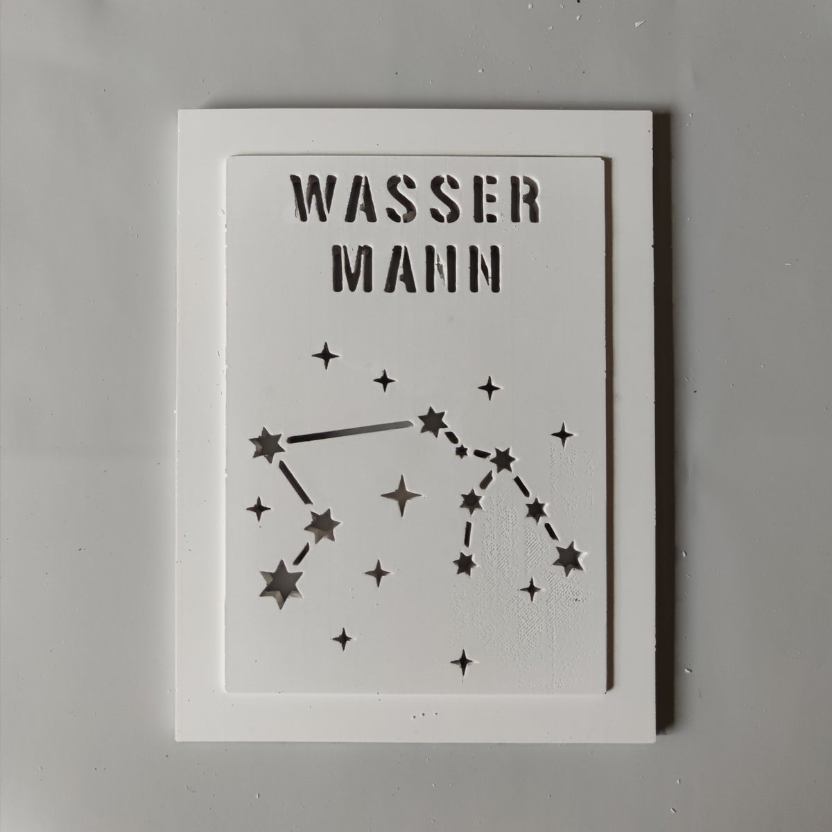 Silikonform - Wassermann Laternen Seitenteil