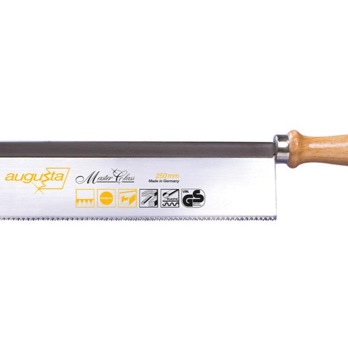 Easy-Sticks Justiersäge mit feiner Spitzzahnung, 250 mm lang, perfekt für exakte Schnitte in Stabhölzern und Leisten, für Hobby und professionelle Anwendungen.