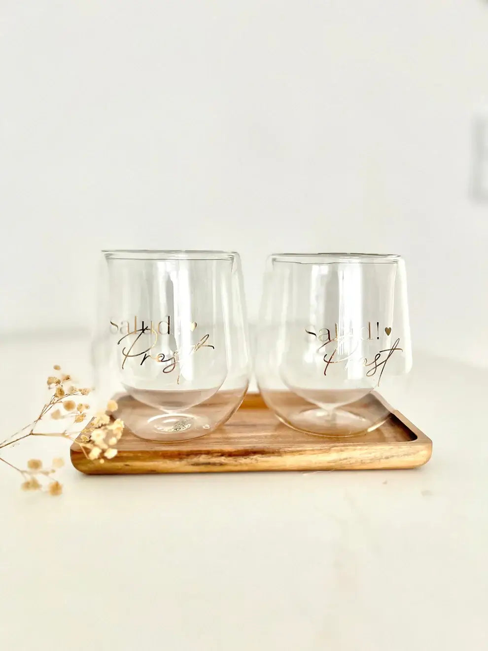 Tassen Glas Keramik Beschriftung mit Rub On Stickern Für dich Schön, dass du da bist Lass es dir schmecken