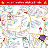 100 Wichtelbriefe auf einen Streich Inkl. Bastelzubehör zum Downloaden - Personalisierbar Für Eine Magische Wichtelzeit