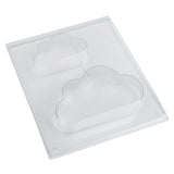 Gießform Wolke - Hochwertige PET Schablone Für Kreativbeton, 2 Wolkenmotive, Größe 15x9 cm & 10x6 cm