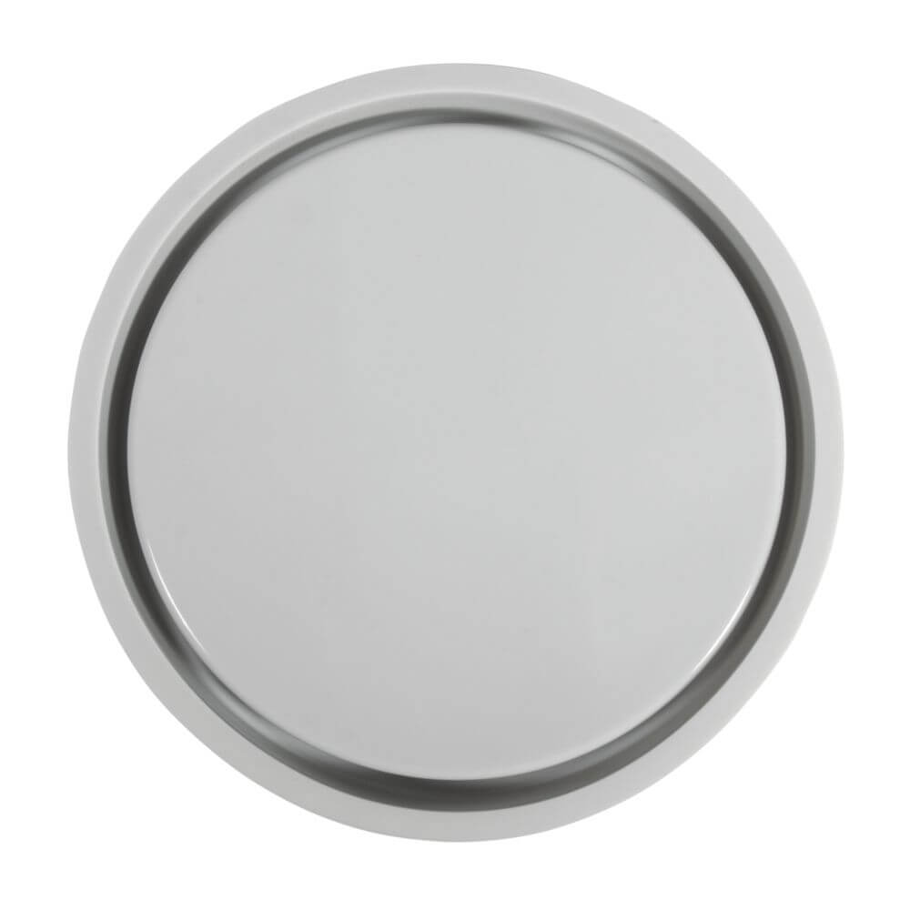 Rayher Silikon Gießform Untersetzer Rund ø 17cm x H 2,1cm von easy-sticks - Ansicht der Form aus grauem Silikon, ideal für kreative Bastelprojekte.