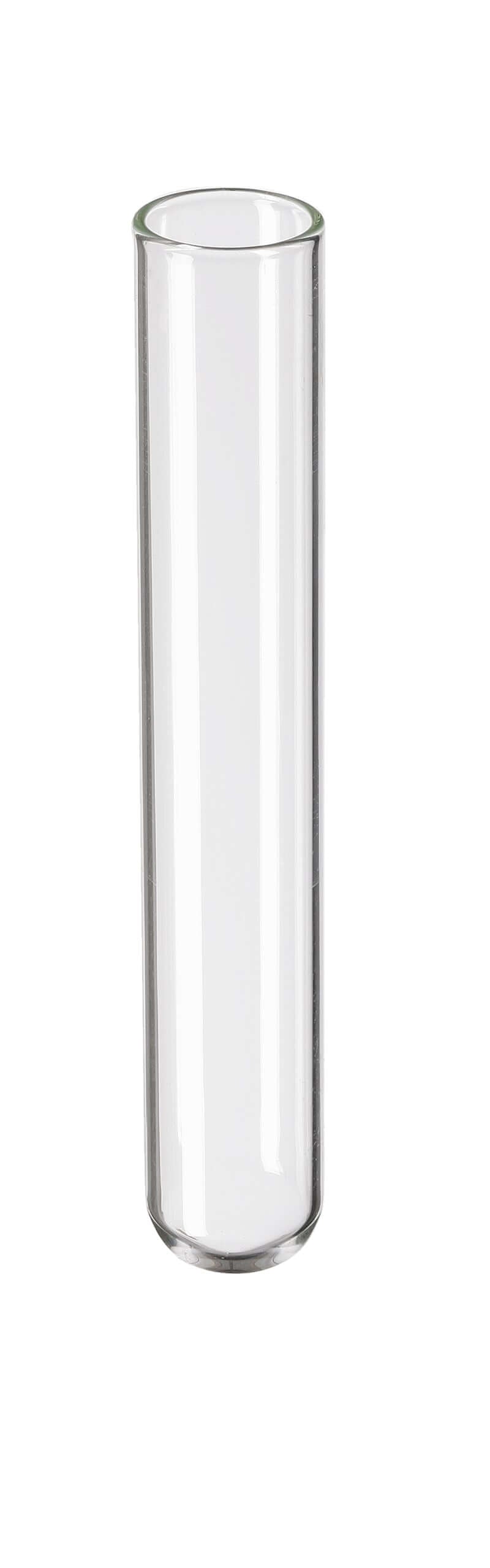 Klares Reagenzglas von easy-sticks, Ø 12mm x 75mm, ideal für kreative DIY Bastelprojekte und einzigartige Tischdekoration.