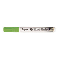 Grüner Kreide-Marker von easy-sticks mit Keilspitze, vielseitig einsetzbar für bunte Botschaften auf Tafeln, Spiegeln und anderen glatten Flächen.