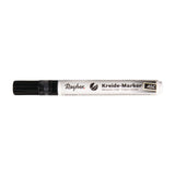 Schwarzer Kreide-Marker von Rayher, ideal für kreative Beschriftungen, Teil der Kollektion Kreide-Marker Keilspitze 2-6 mm von easy-sticks.