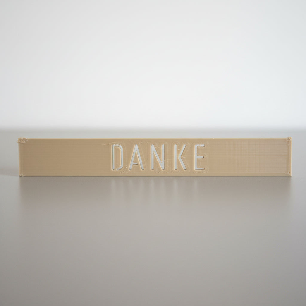 3D-Druckdatei – Easy-Stick mit Danke (STL + 3MF)