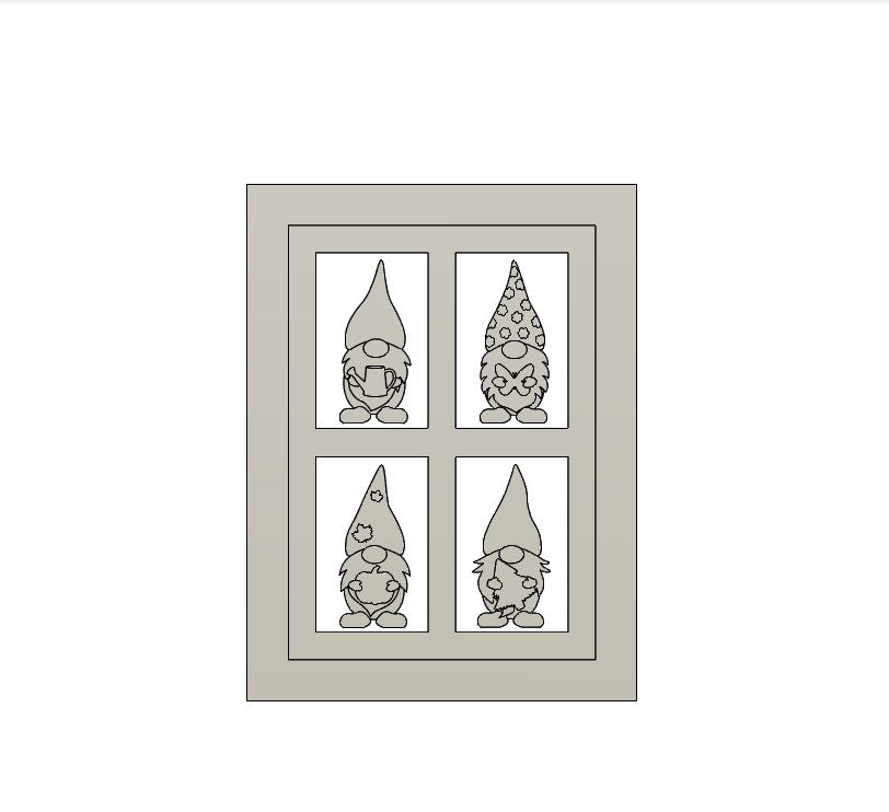 3D-Druckdatei – Fenster Gnome Laterne Seitenteil (STL + 3MF)