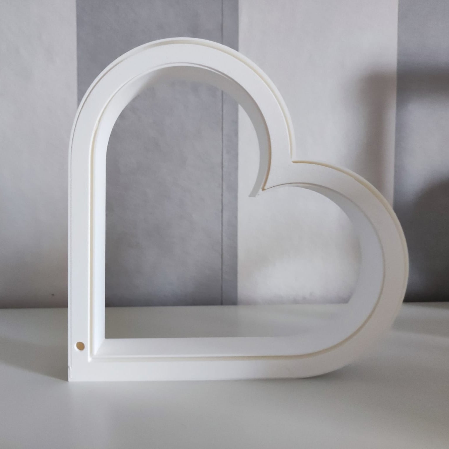 3D-Druckdatei – Herz (STL + 3MF) gedrucktes Herz Rückseite