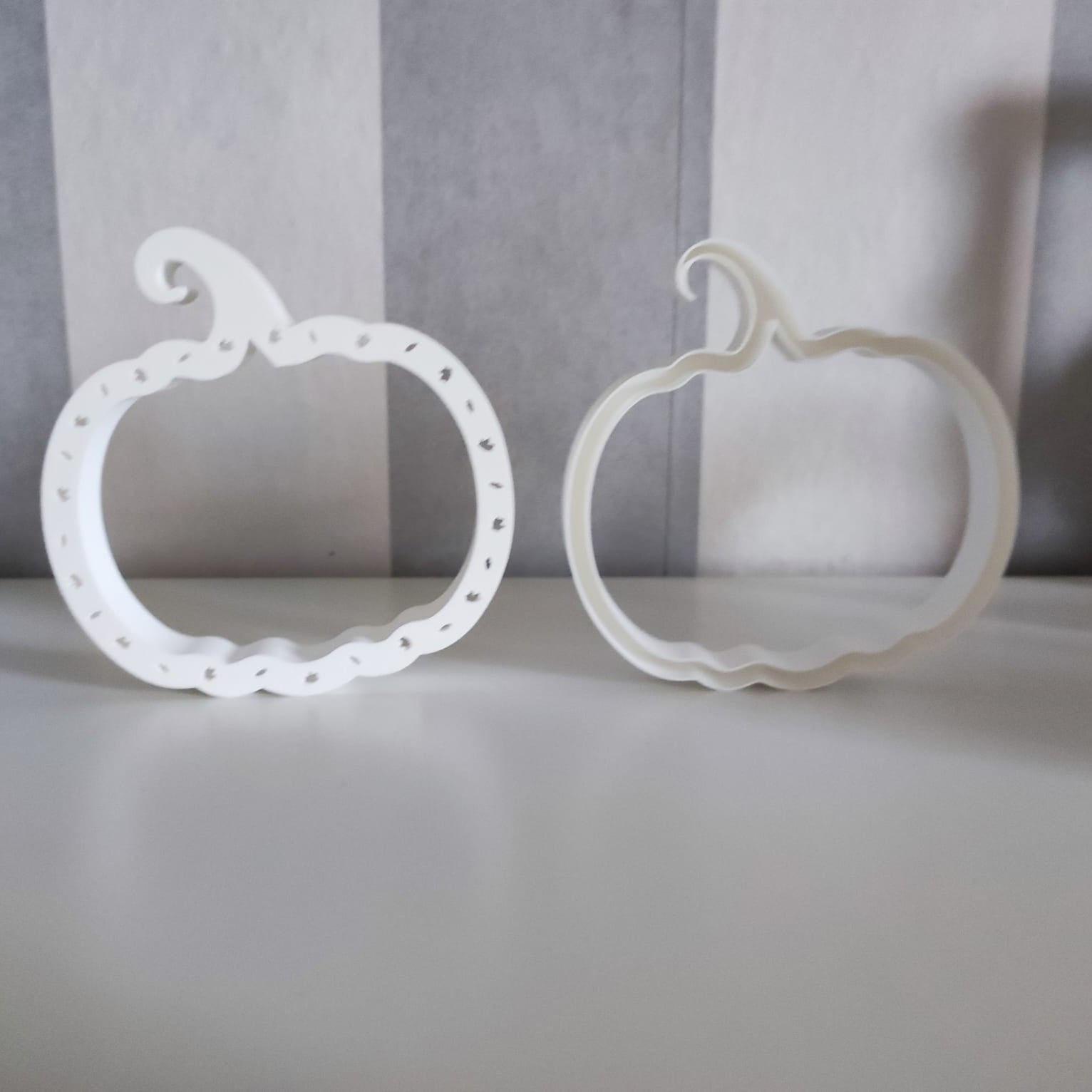 3D-Druckdatei – Kürbis (STL + 3MF) gedruckt mit 3D Drucker vordere und Rückseite