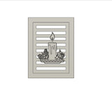 3D-Druckdatei – Kerzen Laterne Seitenteil (STL + 3MF)