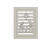 3D-Druckdatei – Krippe Laterne Seitenteil (STL + 3MF)