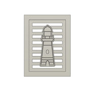 3D-Druckdatei – Leuchtturm Laterne Seitenteil (STL + 3MF)