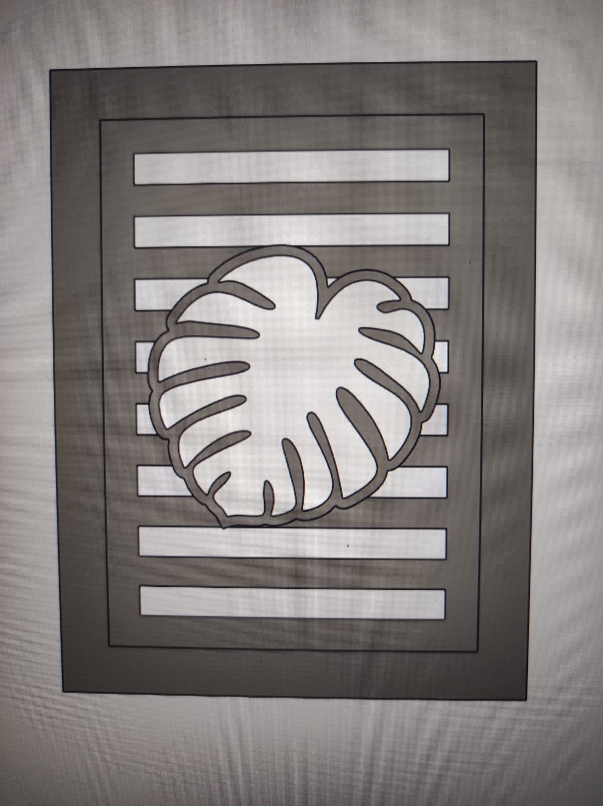 3D-Druckdatei – Monstera Pflanzen Blatt Laterne Seitenteil (STL u. 3MF)