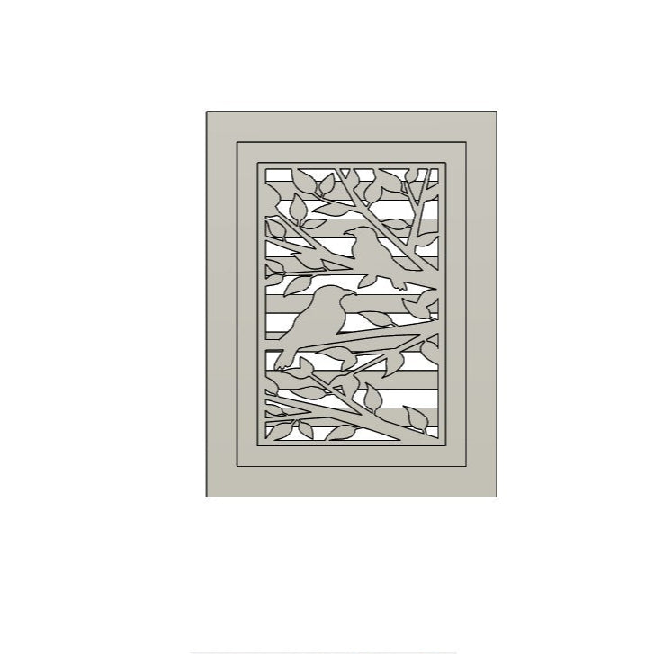 3D-Druckdatei – Vogel Laterne Seitenteil (STL + 3MF)