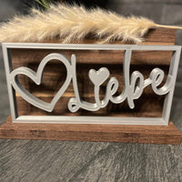 3D/ Plotter- / Laserdatei - Liebe im Rahmen Liebe 3d Drucker gedruckt