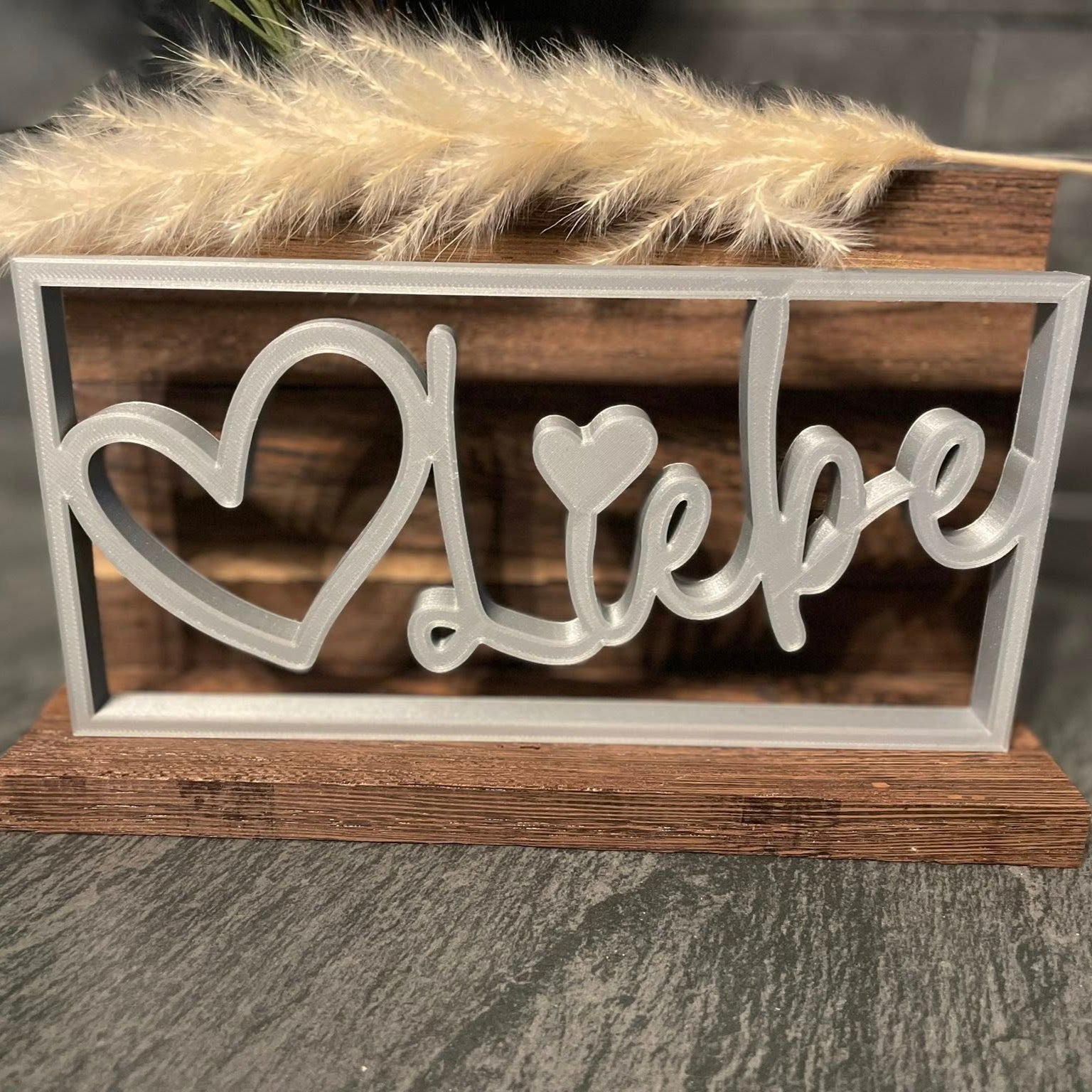 3D/ Plotter- / Laserdatei - Liebe im Rahmen Liebe 3d Drucker gedruckt