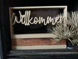 3D/ Plotter- / Laserdatei - Willkommen im Rahmen gedruckt 3 D Drucker