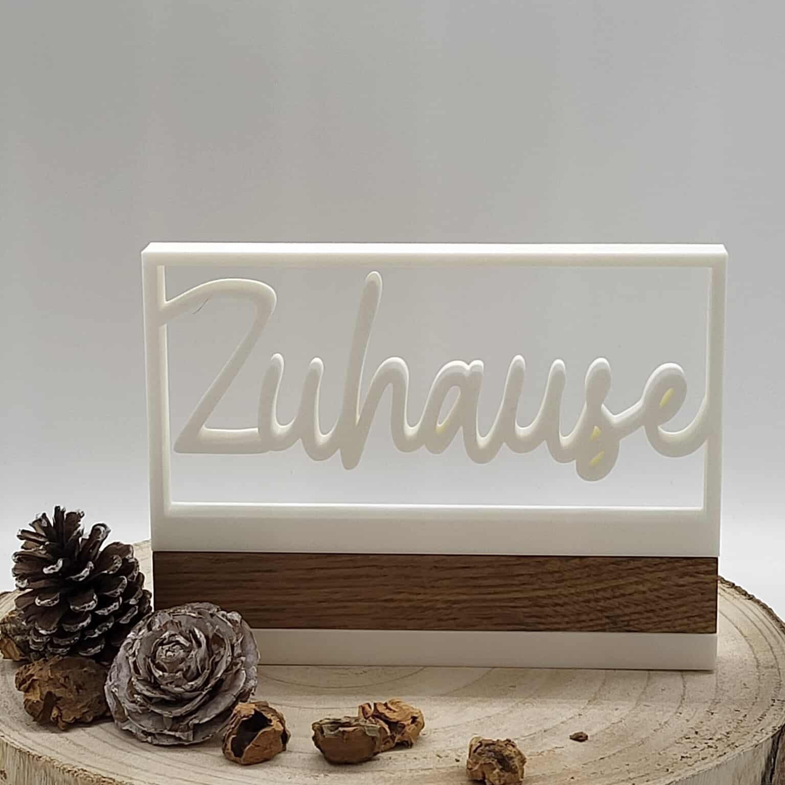 3D/ Plotter- / Laserdatei - Zuhause im Rahmen aus 3D Drucker mit Easy-sticks