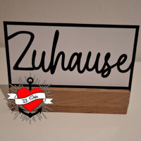 3D/ Plotter- / Laserdatei - Zuhause im Rahmen aus Plotter mit Easy-sticks