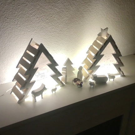 Silikonform Tannenbaum 3D Silikonform Tannenbaum, Weihnachtsbaum Klötzchen Bastelholz