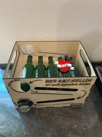 3 & 4 mm Getränkerutsche Bier Männergeschenk Xtool Laser Laserdatei Geschenkidee Männer Bier kalt sellen ist auch irgendwie kochen