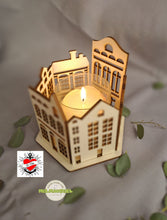 Lade das Bild in den Galerie-Viewer, 3 &amp; 4 mm Windlicht Häuser Laserdatei Laser DIY Xtool selbst gemacht holz
