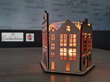 Lade das Bild in den Galerie-Viewer, 3 &amp; 4 mm Windlicht Häuser Laserdatei Laser DIY Xtool selbst gemacht holz
