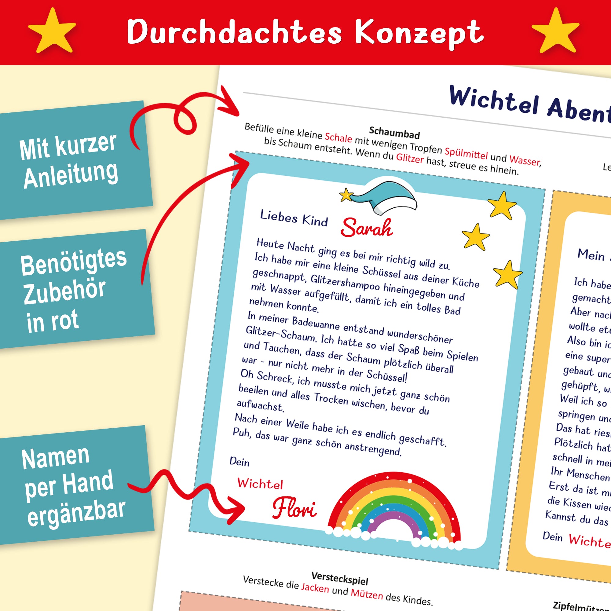 100 Wichtelbriefe auf einen Streich Inkl. Bastelzubehör zum Downloaden - Personalisierbar Für Eine Magische Wichtelzeit Schabernack und Wichtelideen