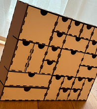 Lade das Bild in den Galerie-Viewer, 3mm 24 Schubladen Kästchen Adventskalender Laserdatei Zahlen DIY selbstgemacht
