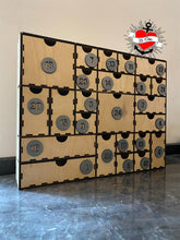 Lade das Bild in den Galerie-Viewer, 3mm 24 Schubladen Kästchen Adventskalender Laserdatei Zahlen DIY selbstgemacht
