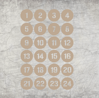 3mm 24 Schubladen Kästchen Adventskalender Laserdatei Zahlen DIY selbstgemacht