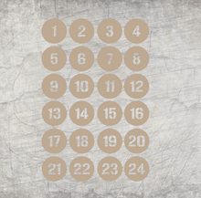 Lade das Bild in den Galerie-Viewer, 3mm 24 Schubladen Kästchen Adventskalender Laserdatei Zahlen DIY selbstgemacht
