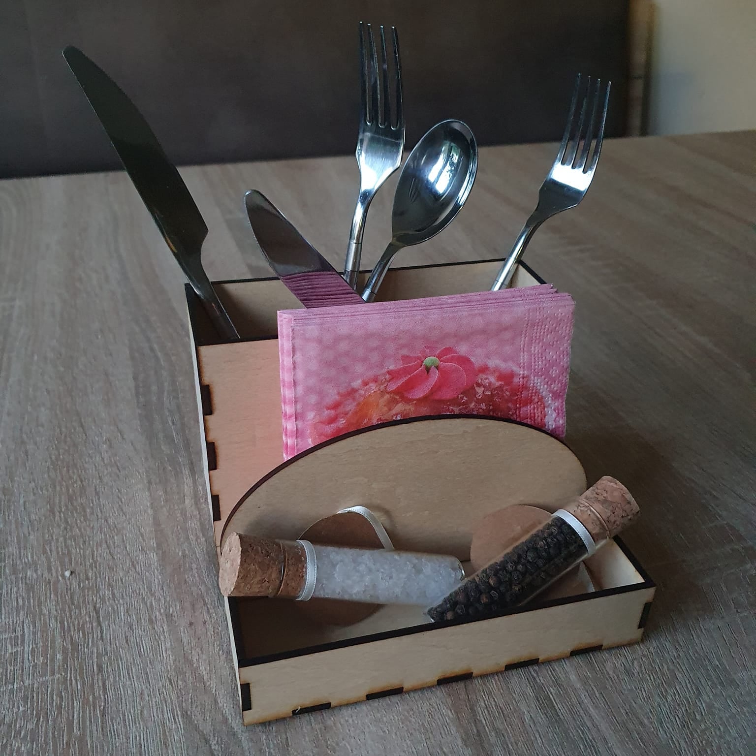 3mm Besteckbox Laserdatei grill diy xtool serviettenhalter