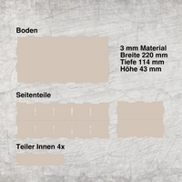 3mm Tape Box Laser datei Laseridee DIY Ordnung x-tool laser b.style