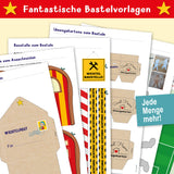 Wichtelbriefe und Zubebör zum Aussscheniden und Basteln