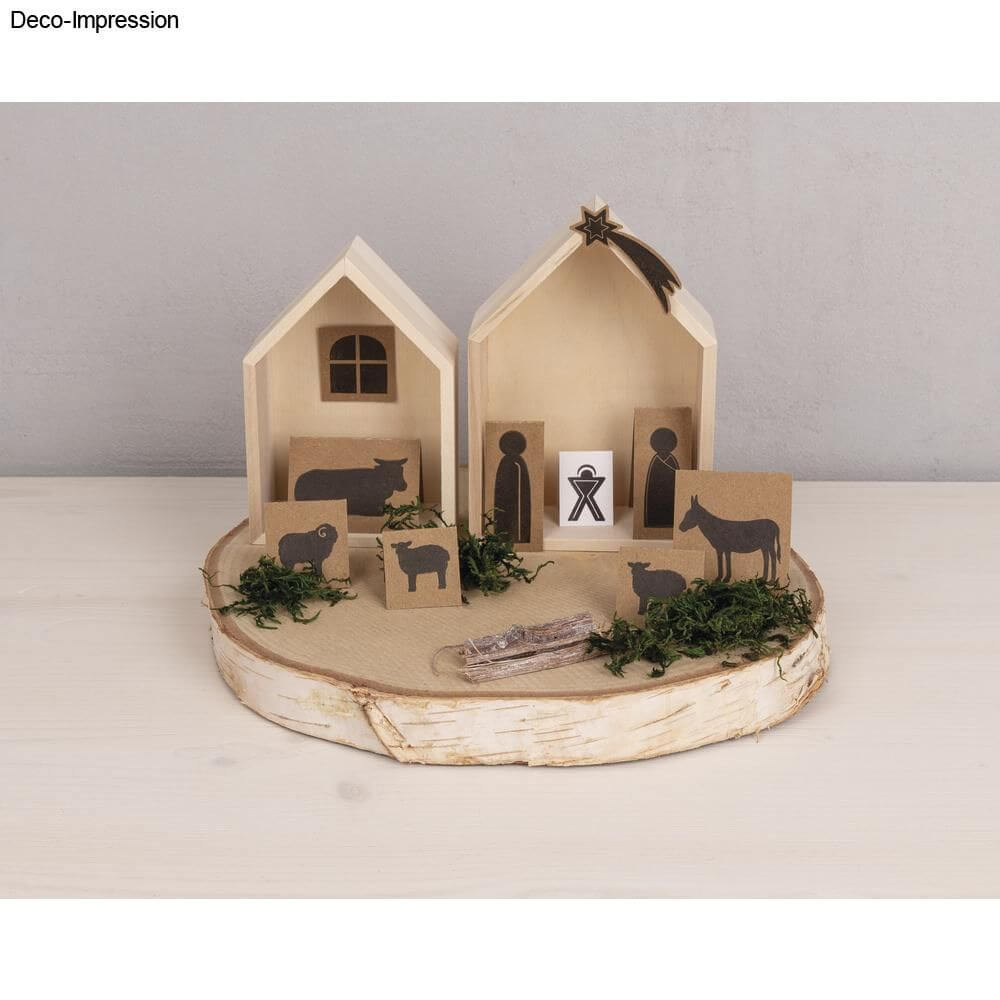 Weihnachtskrippe Stempel Set Mit 17 Motiven Für Kreative Dekorationen - Transparent Und Vielseitig Josef Maria Jesus Krippe