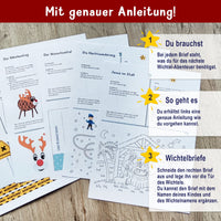 Genauer Leitfaden für die Wichtelbriefe mit Zubehör von easy-sticks, inklusive Bastelanleitungen für kreative Abenteuer.