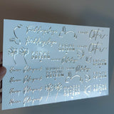 Rub on UV Sticker randlos Gold Ostern A5 von easy-sticks, präsentiert in eleganter Optik mit goldfarbener Schrift. Verziert mit Oster-Themen wie Blumen, Schriftzügen 'Frohe Ostern' und mehr.