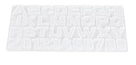Silikonform Für Buchstaben Und Zahlen, Wiederverwendbar, Flexibel, Für Gips, Harz, Beton