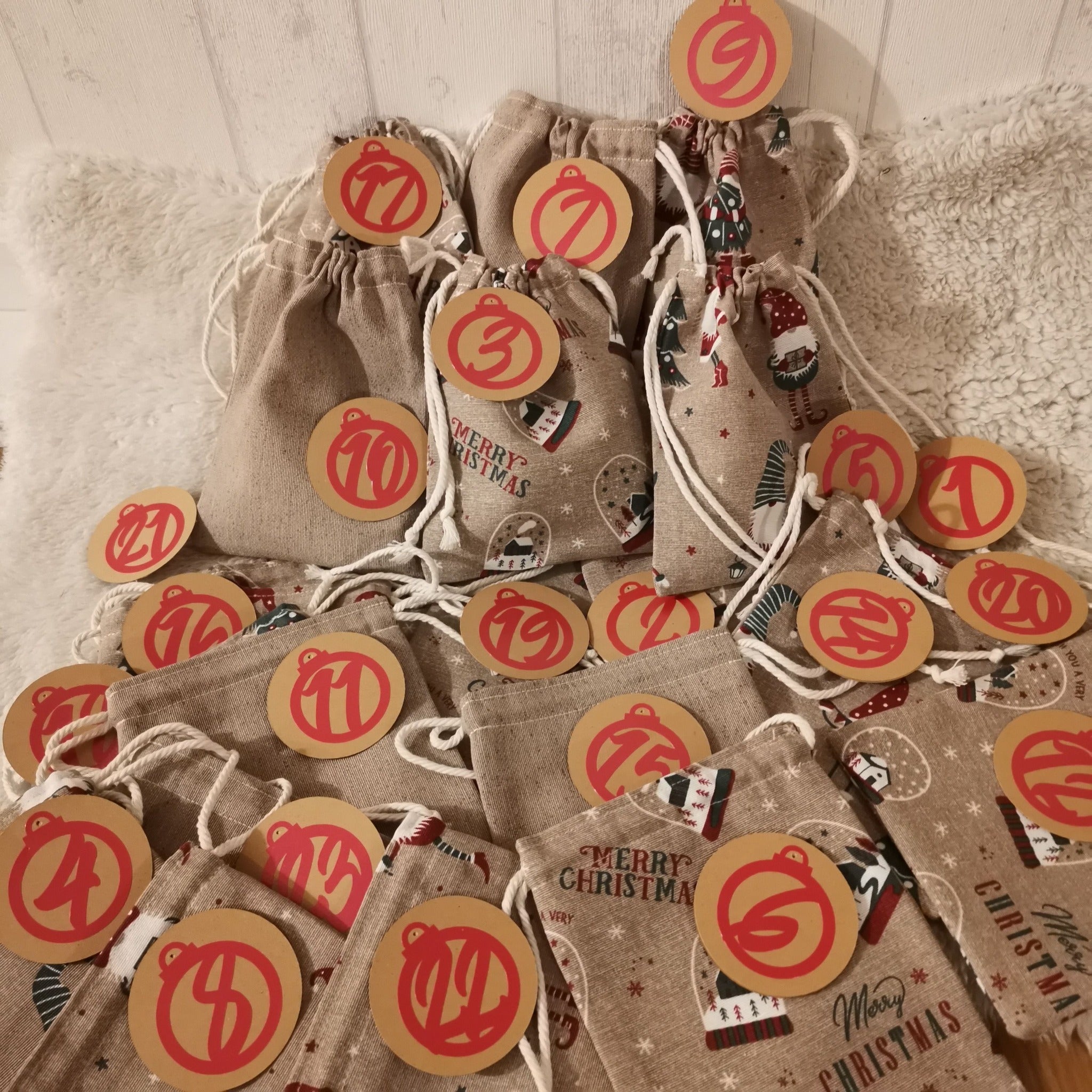 Adventskalender Zahlen zum Plotten und Lasern - Datei xtool Anhänger