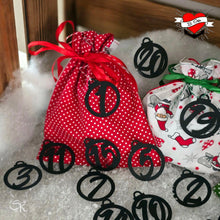 Lade das Bild in den Galerie-Viewer, Adventskalender Zahlen zum Plotten und Lasern - Datei xtool Anhänger
