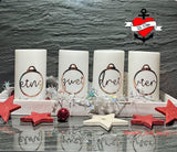 Advents Zahlen Plotter- und Laserdatei Adventsaufhänger Aufhänger Weihnachten deko zu weihnachten datei xtool Anhänger