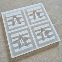 Silikonform - 4 in 1 Adventskranz Laternen Seiten Mini