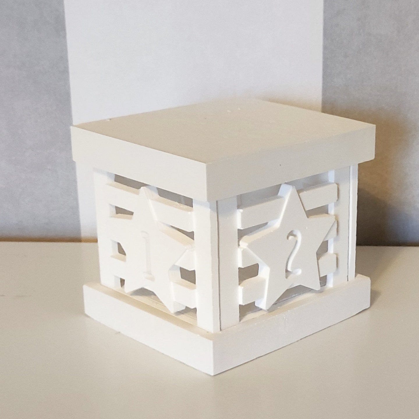 Adventskranz Silikonform gegossen mit Basis Boden und Deckel