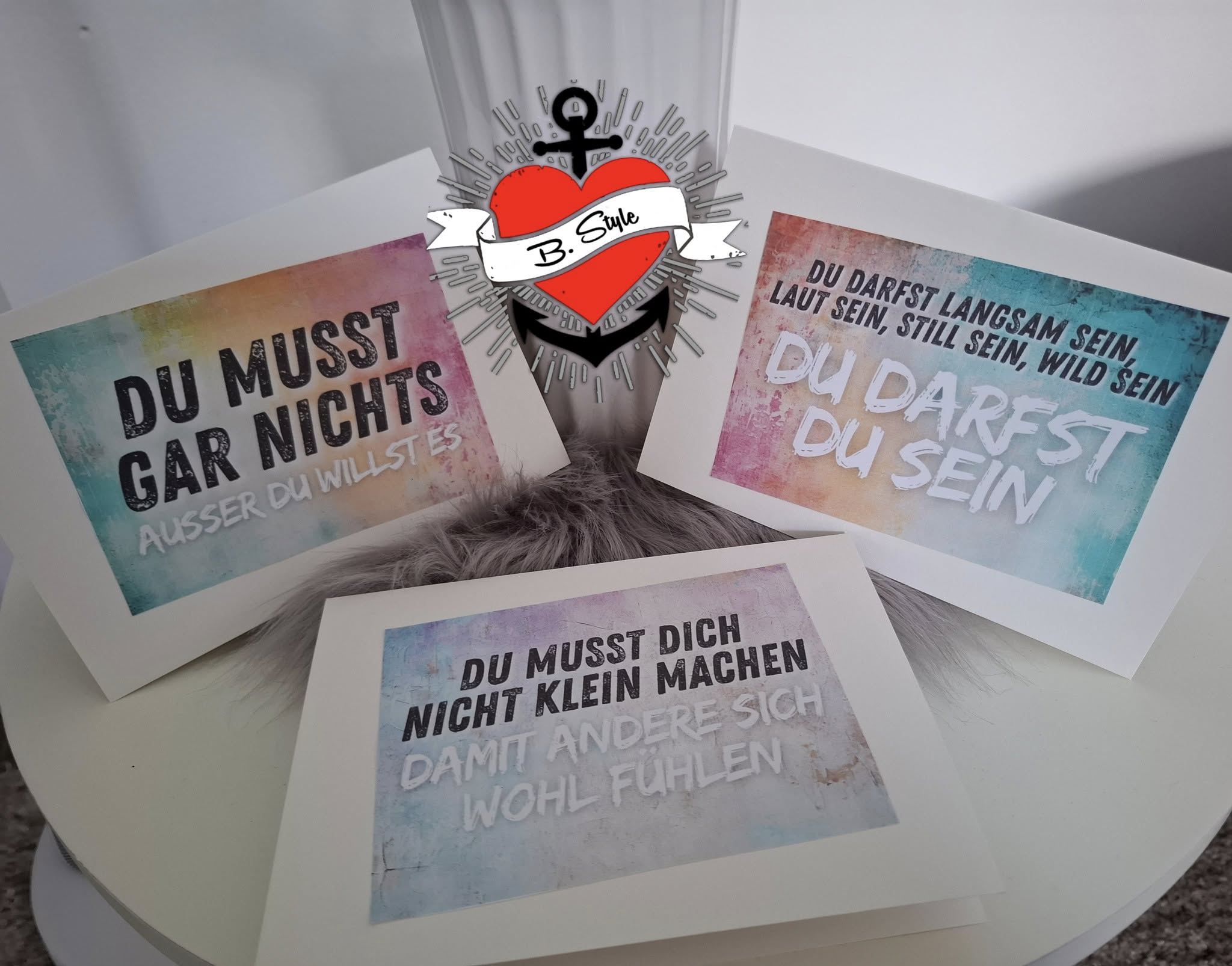 Affirmationskarten zum Ausdrucken und verschenken, du musst gar nichts ausser du willst es, Du musst dich nicht klein machen damit andere sich wohl fühlen