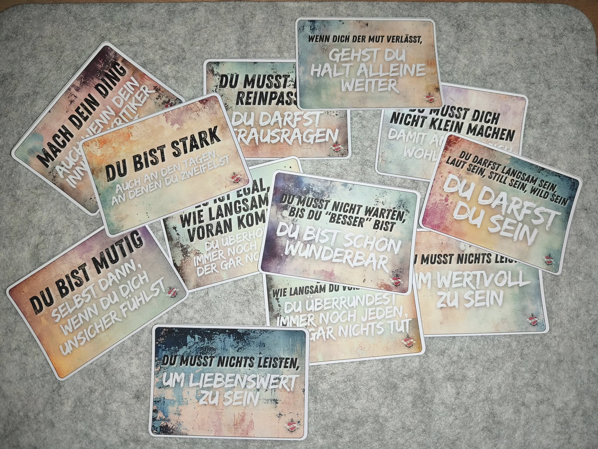 Affirmationskarten zum Ausdrucken und basteln und verschenken