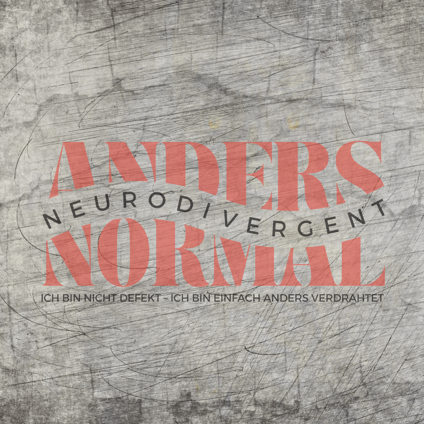 Gestalte kreative Projekte mit der Plotter Datei "Anders Normal Neurodivergent Ich bin nicht defekt - Ich bin einfach anders verdrahtet" von Easy-Sticks. Das Bild zeigt einen ansprechenden Holz-Laserdesign-Hintergrund.